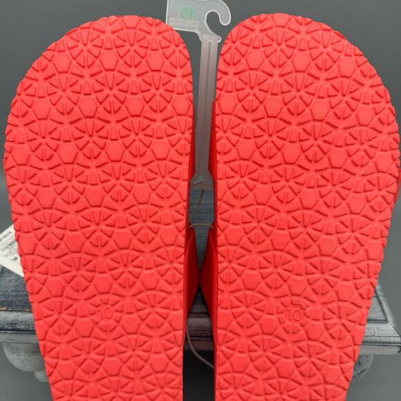 NEW Shade & Shore Women’s Neida EVA Two band Sandals Coral Red Size 10 - Picture 8 of 10